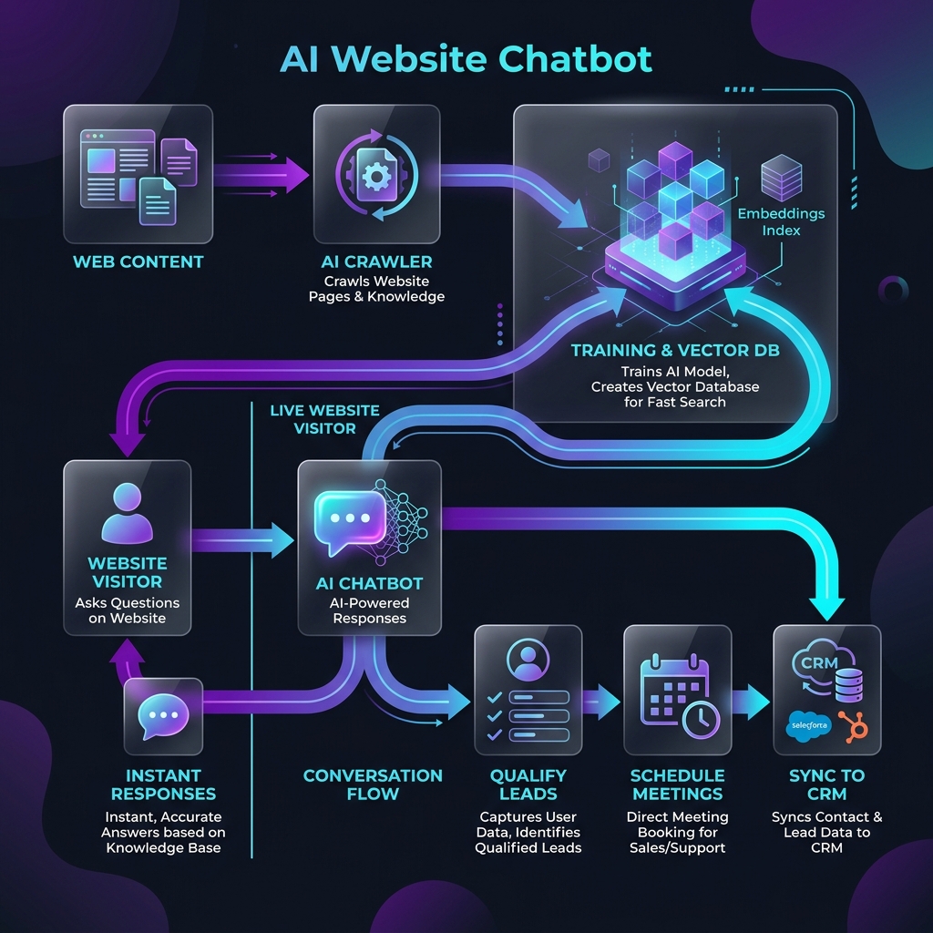 Sivace AI Chatbot Workflow Diagram